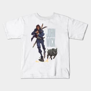 john wick and the team Kids T-Shirt